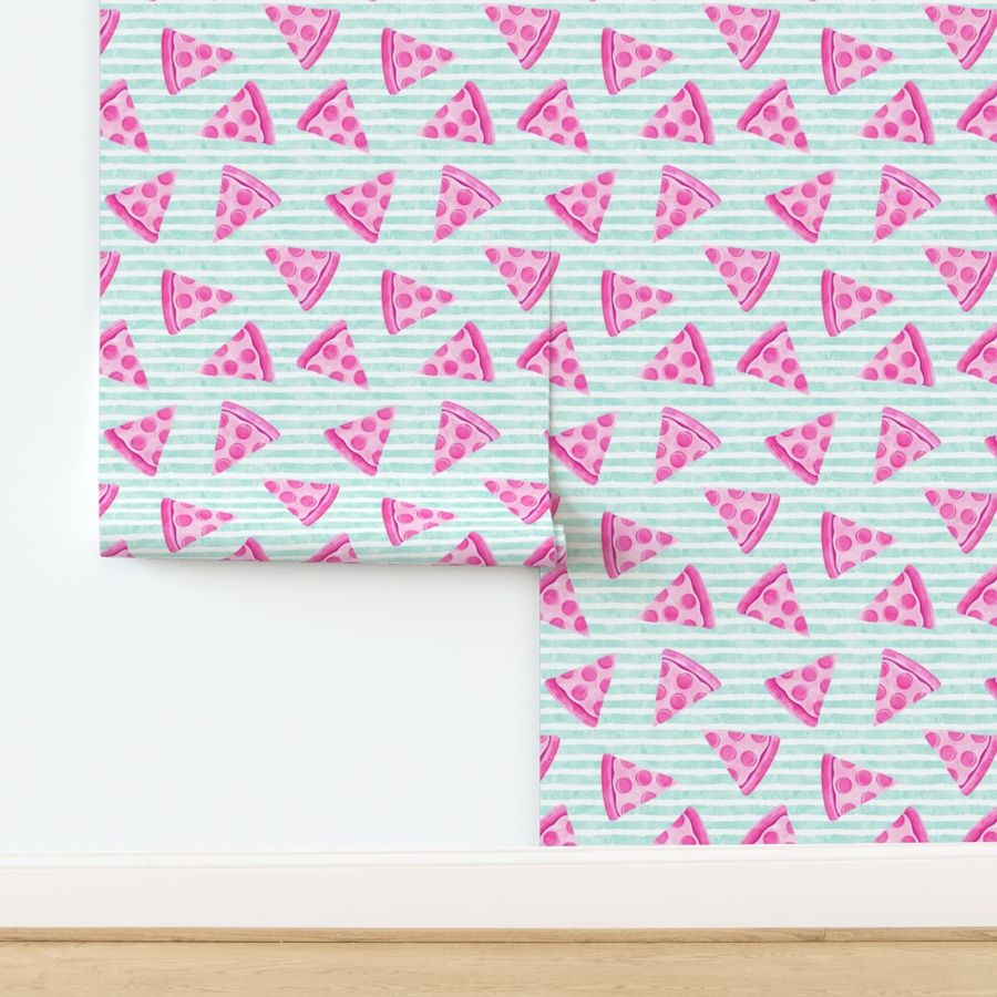 pizza slice (pink) food fabric