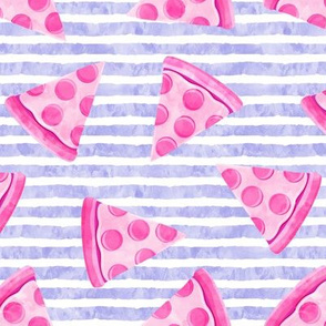 pizza slice (purple stripes) food fabric