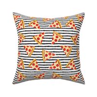 pizza slice (black stripes) food fabric