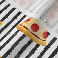 pizza slice (black stripes) food fabric