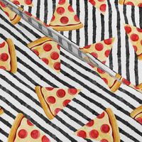 pizza slice (black stripes) food fabric