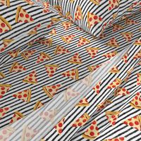 pizza slice (black stripes) food fabric