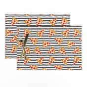 pizza slice (black stripes) food fabric