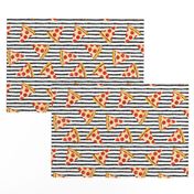 pizza slice (black stripes) food fabric