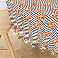 pizza slice (black stripes) food fabric