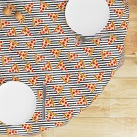 pizza slice (black stripes) food fabric