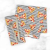 pizza slice (black stripes) food fabric