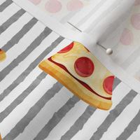 pizza slice (grey stripes) food fabric