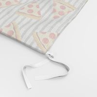 pizza slice (grey stripes) food fabric
