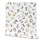 Animal ABCs - Medium LaughABit BirdsFlyOver 4.5" letters