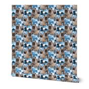 French bulldog fabric