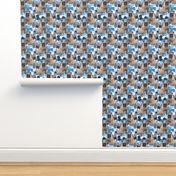 French bulldog fabric