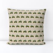 tractor farm nursery pattern with tractors tan