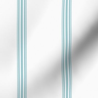 Duck egg blue ticking stripe