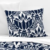 lotus wallpaper navy white wallpaper lotus flower