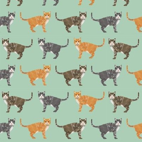 cats tabby cat fabric cute gifts for cat lovers minty