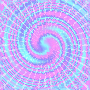 3 tie dye psychedelic rave music festivals neon pink blue spirals watercolor pop art hippies