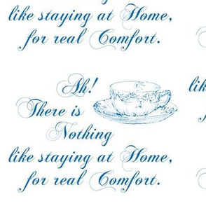 Austen Teacup at Home, Blue