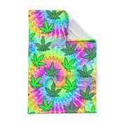 1 tie dye rainbow colourful psychedelic rave music festivals weed marijuana cannabis drugs 420  ganja plants leaves leaf neon pink blue green spirals watercolor pop art hippies april 20