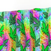 1 tie dye rainbow colourful psychedelic rave music festivals weed marijuana cannabis drugs 420  ganja plants leaves leaf neon pink blue green spirals watercolor pop art hippies april 20