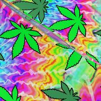 1 tie dye rainbow colourful psychedelic rave music festivals weed marijuana cannabis drugs 420  ganja plants leaves leaf neon pink blue green spirals watercolor pop art hippies april 20