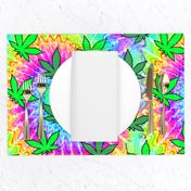 1 tie dye rainbow colourful psychedelic rave music festivals weed marijuana cannabis drugs 420  ganja plants leaves leaf neon pink blue green spirals watercolor pop art hippies april 20