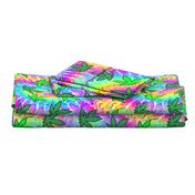 1 tie dye rainbow colourful psychedelic rave music festivals weed marijuana cannabis drugs 420  ganja plants leaves leaf neon pink blue green spirals watercolor pop art hippies april 20