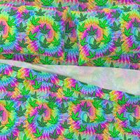 1 tie dye rainbow colourful psychedelic rave music festivals weed marijuana cannabis drugs 420  ganja plants leaves leaf neon pink blue green spirals watercolor pop art hippies april 20