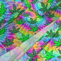 1 tie dye rainbow colourful psychedelic rave music festivals weed marijuana cannabis drugs 420  ganja plants leaves leaf neon pink blue green spirals watercolor pop art hippies april 20