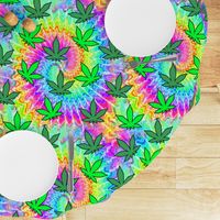 1 tie dye rainbow colourful psychedelic rave music festivals weed marijuana cannabis drugs 420  ganja plants leaves leaf neon pink blue green spirals watercolor pop art hippies april 20