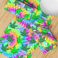 1 tie dye rainbow colourful psychedelic rave music festivals weed marijuana cannabis drugs 420  ganja plants leaves leaf neon pink blue green spirals watercolor pop art hippies april 20