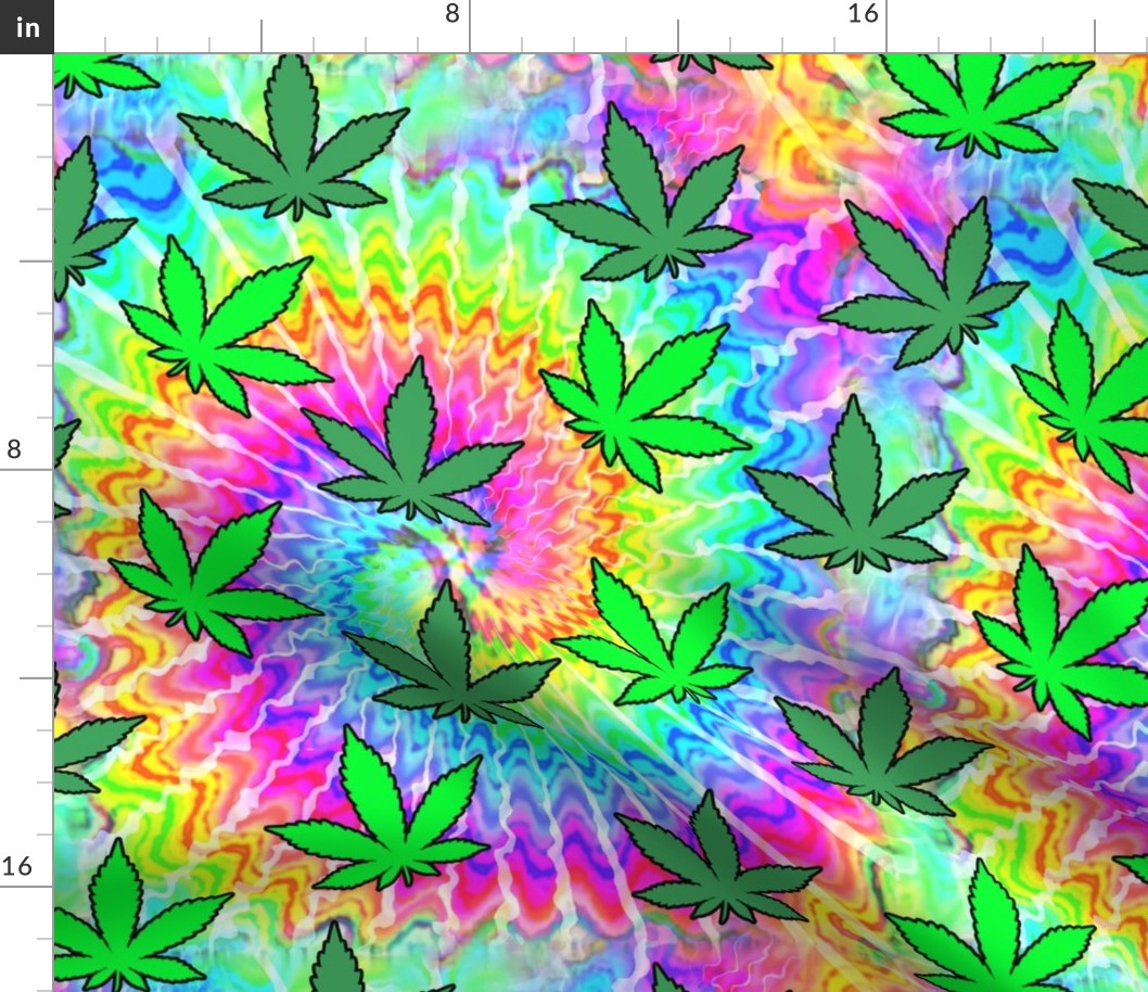 1 tie dye rainbow colourful psychedelic rave music festivals weed marijuana cannabis drugs 420  ganja plants leaves leaf neon pink blue green spirals watercolor pop art hippies april 20