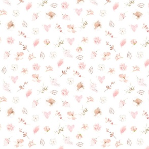 pink gold floral - small