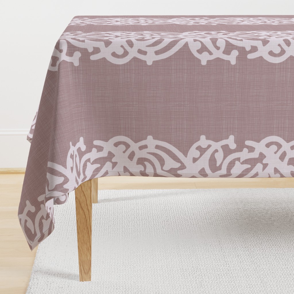 arabesque linen pink powder