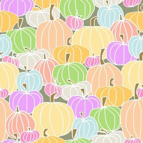 pastel pumpkins