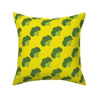 Broccoli On Yellow