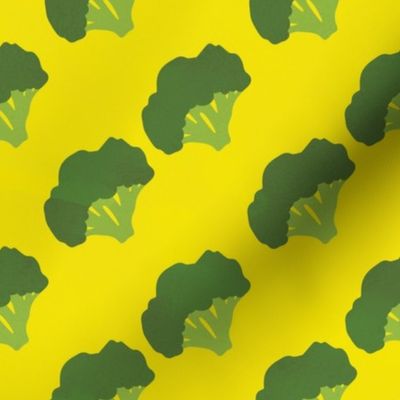 Broccoli On Yellow