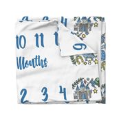 Miletones Months Blanket Kings Blue