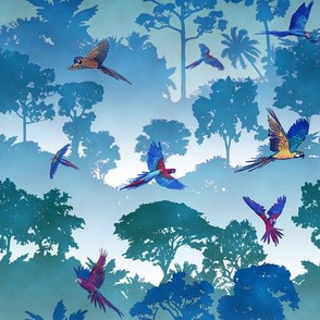 Macaw Canopy - Blue // Small