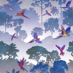 Macaw Canopy - Purple // Small