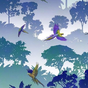 Macaw Canopy - Blue-Violet // Large