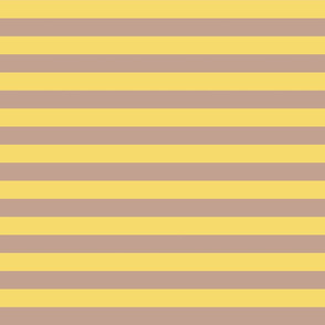 Yellow Brown Camping 1 inch Stripes