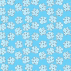 Dad's Best Blue Flower Pattern