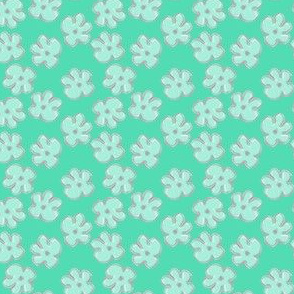 Dad's Best Mint Flower Pattern