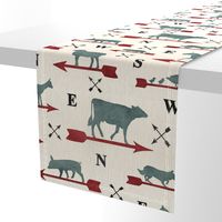 Weathered farmhouse Animal weathervanes - large