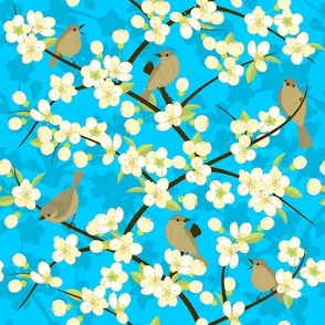 flowers and birds 