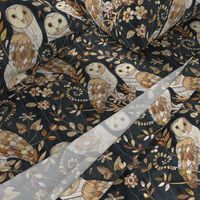 Wooden Wonderland Barn Owl Collage - large