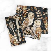 Wooden Wonderland Barn Owl Collage - large