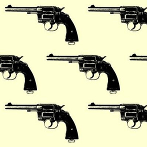 4" Colt Revolvers on Yellow