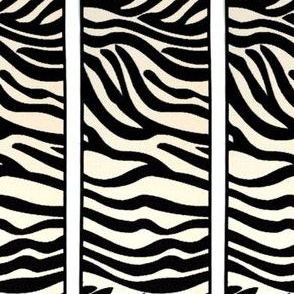 long zebra rug